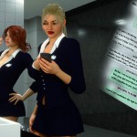 Erin and Vikki – Bathroom Break